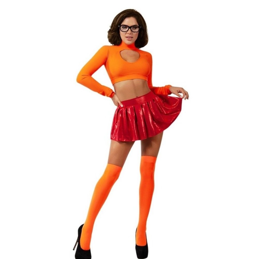 Women's Brainy Babe Costume (Velma Drinkley Scooby Doo Costume)
